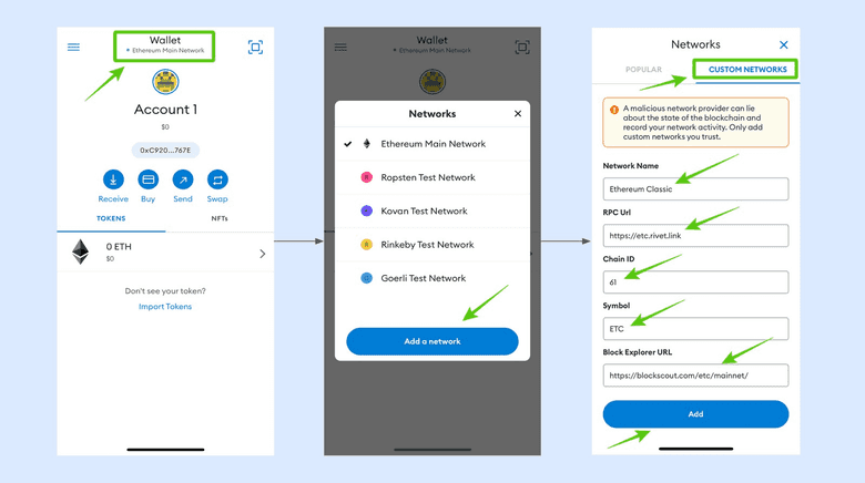 Add ETC to MetaMask